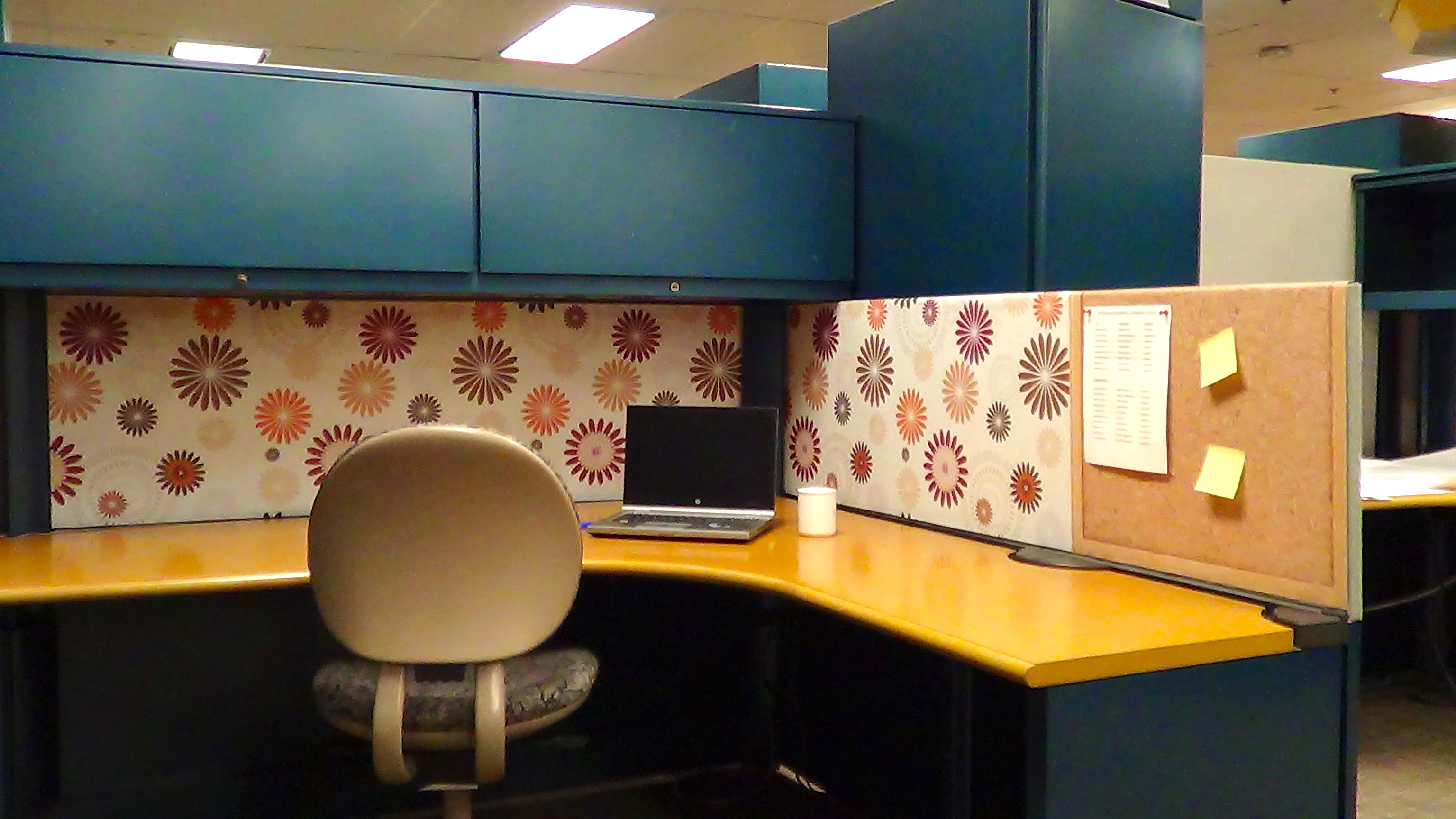 office cubicle background