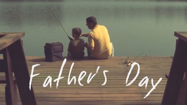 Cute Fathers Day Background.