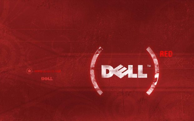 Dell brand red logo wallpaper hd.