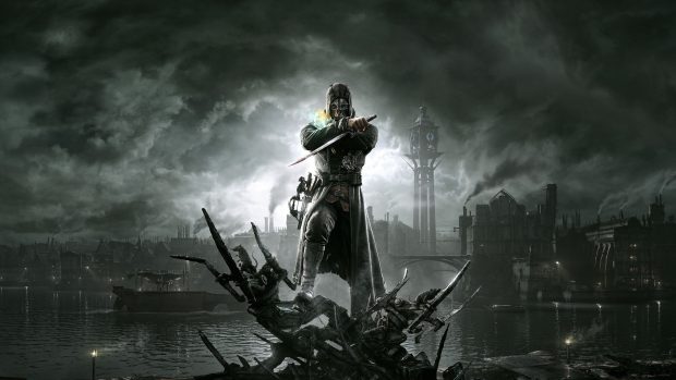 Dishonored video game wallpaper.