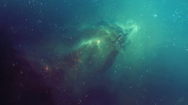 Distant nebula wallpaper hd.