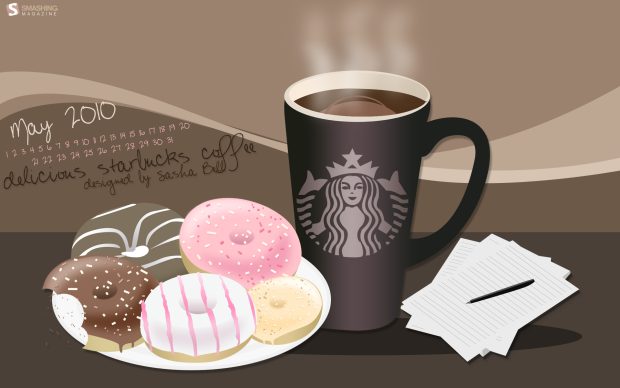 Donuts coffee starbucks wallpaper desktop.