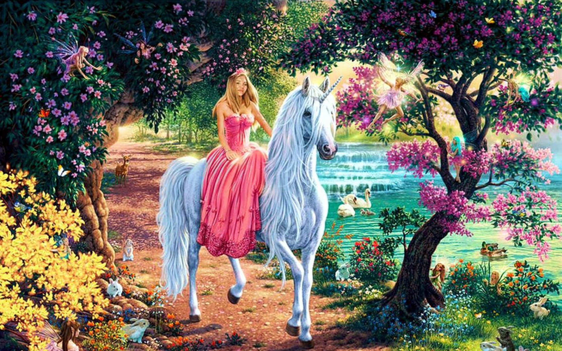 rainbow unicorn wallpaper widescreen