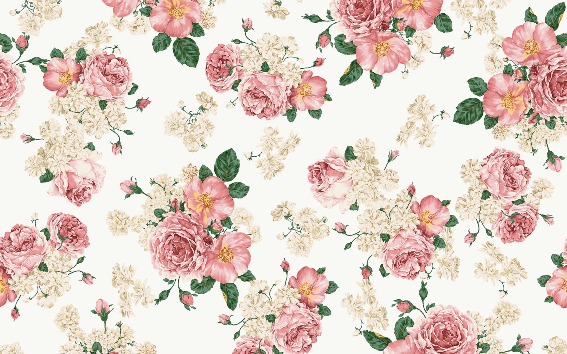 Vintage Floral Wallpaper HD