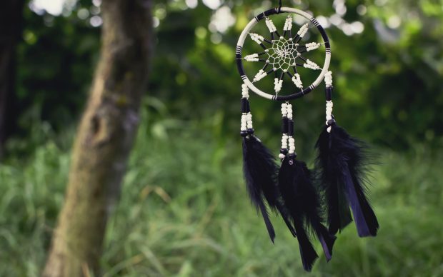 Dreamcatcher Black Fathers Nature Wide HD Wallpaper.