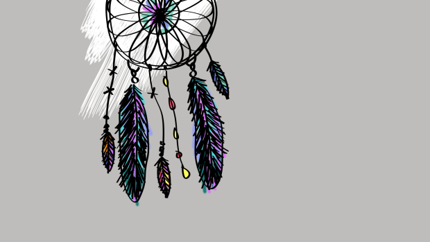 Dreamcatcher art wallpaper desktop background.