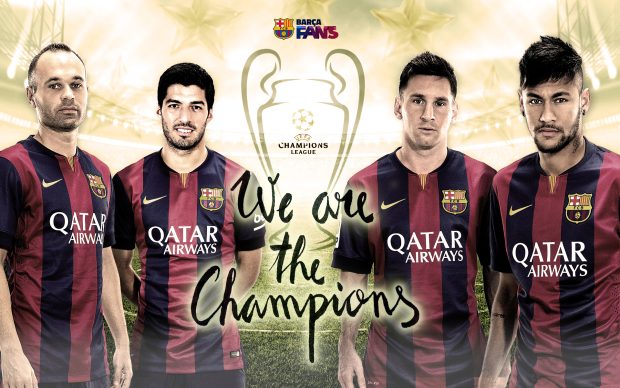 FC Barcelona Champions League Winners Wallpaper.