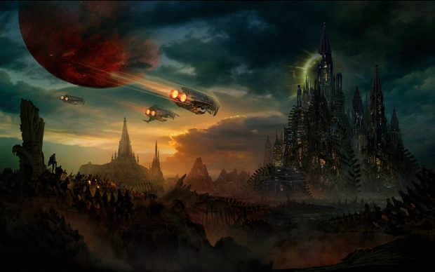 Fantasy sci fi wallpaper hd.