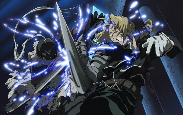 Fighting Fullmetal Alchemist Wallpaper.