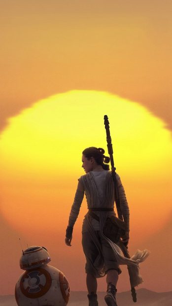 Force Awakens Starwars Art Rey iphone 6 wallpaper.