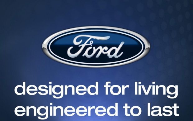 Ford logo and slogan HD Wallpaper.
