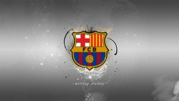 Free FC Barcelona Logo Wallpaper.
