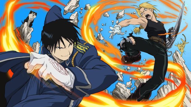 Fullmetal alchemist edward elric roy mustang.