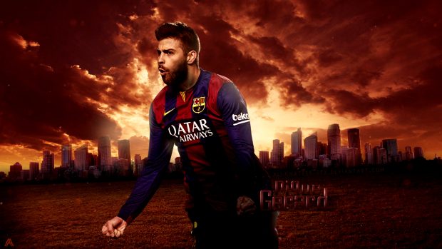 Gerard Pique FC Barcelona Club Player Wallpaper.