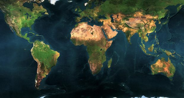 Great map of the world in high resolution wallpaper.