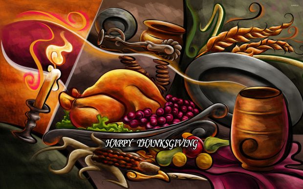 HD 3D Thanksgiving Image.