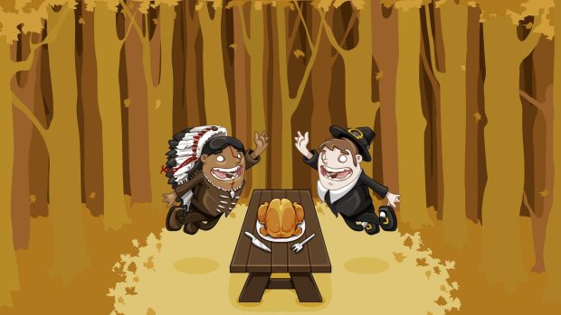 HD Funny Thanksgiving Wallpaper.