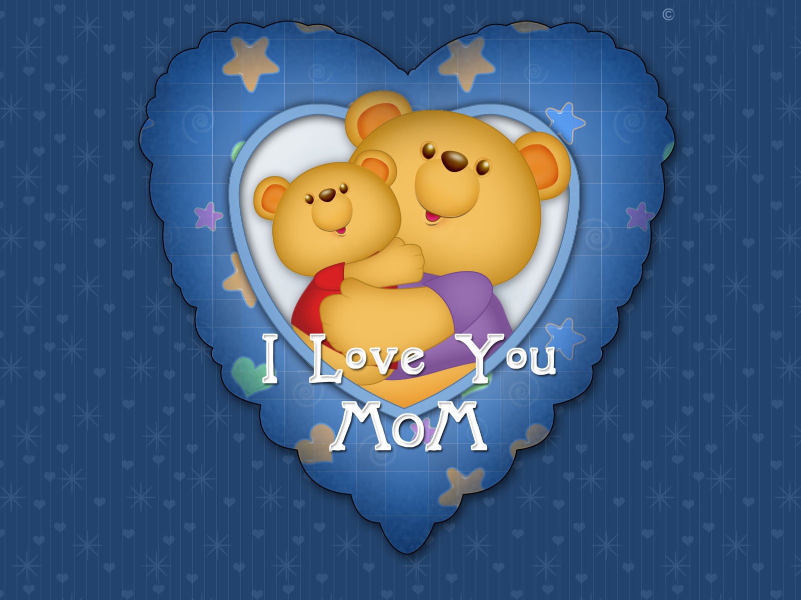 I Love Mom Fabric Wallpaper and Home Decor  Spoonflower