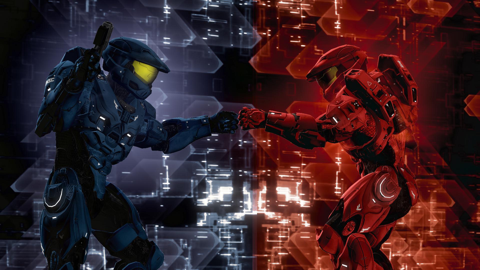 Red vs Blue Desktop Wallpapers | PixelsTalk.Net