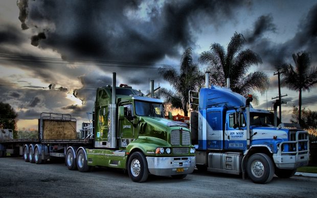 HD Semi Truck Wallpaper.