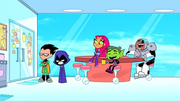 HD Teen Titans Go Background.