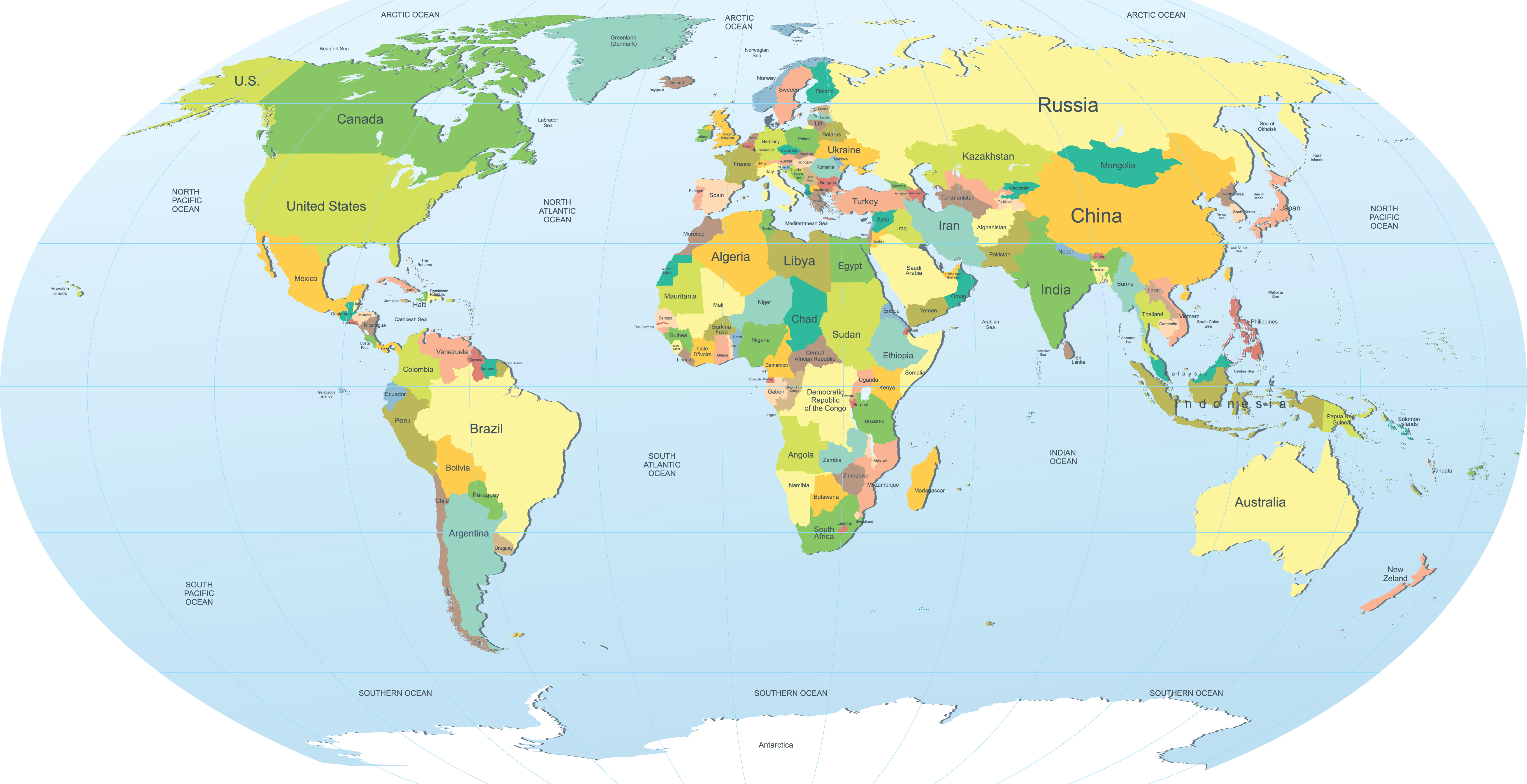 HD Wallpapers World Map - PixelsTalk.Net