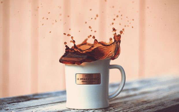 HD wallpapers starbucks coffee splash.