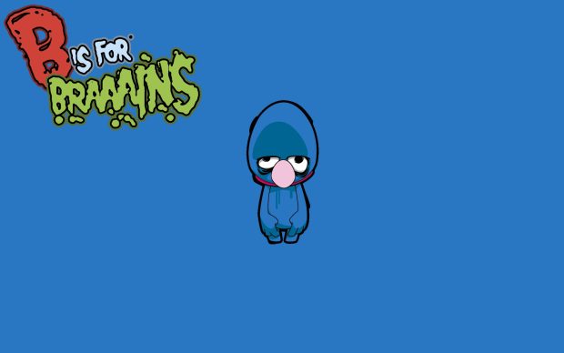 HD zombie cookie monster wallpaper.