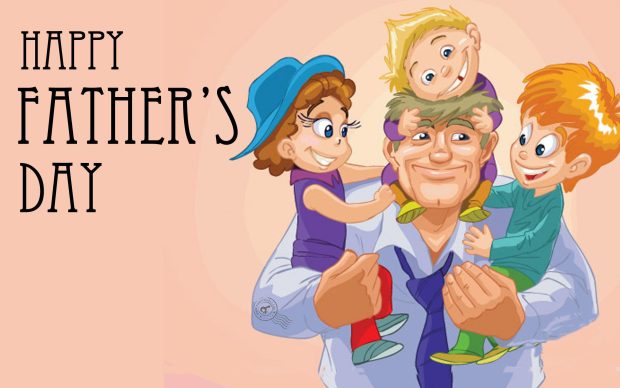 Happy fathers day animated graphic wallpaper hd.