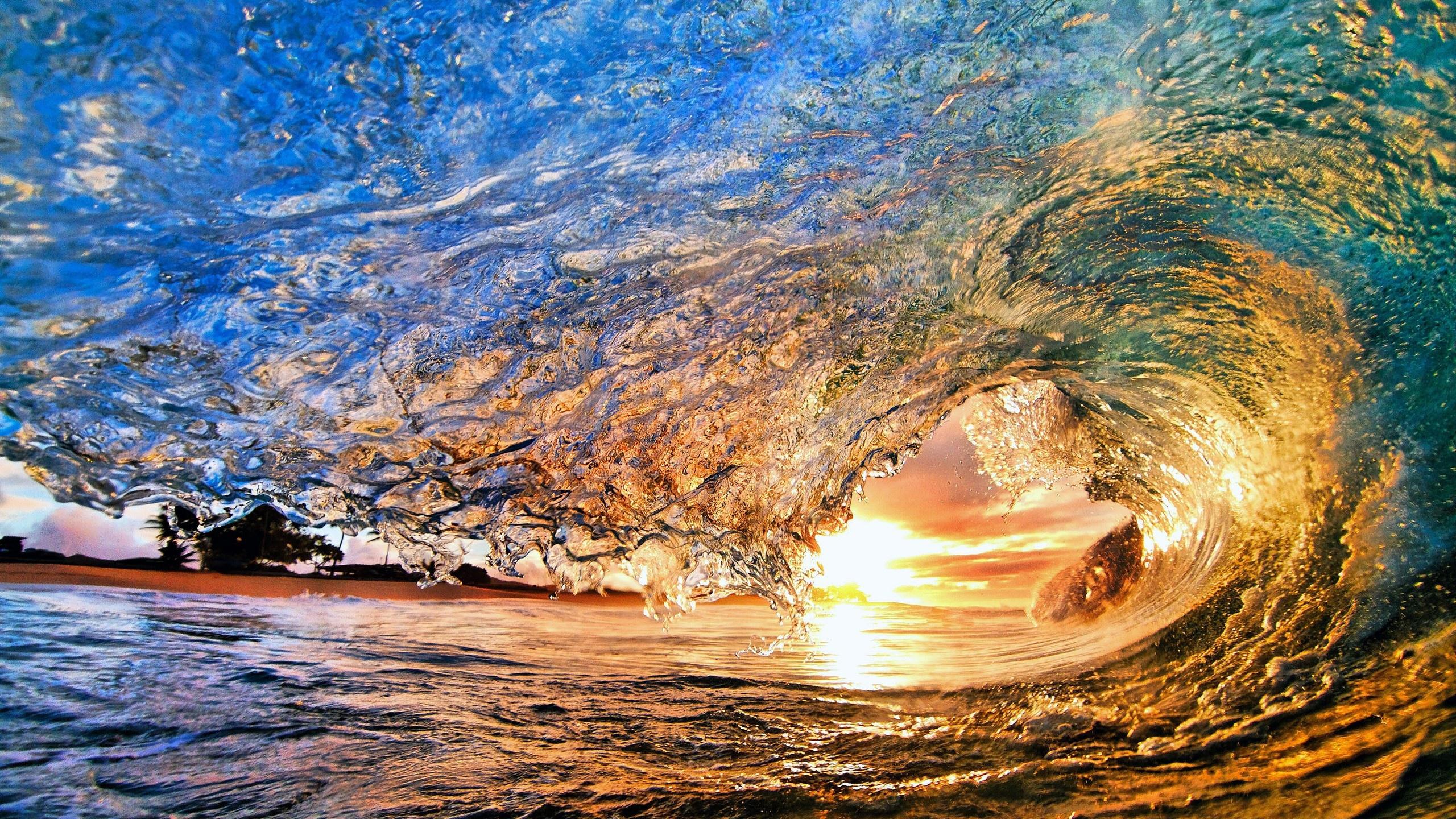 hawaii beach waves wallpaper