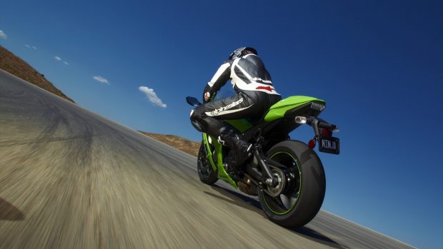 Kawasaki ninja zx 10r 1920x1080 motorcycle wallpaper.