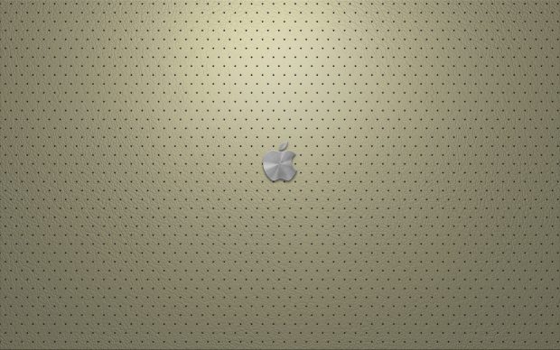 Leather Apple Desktop Wallpaper.