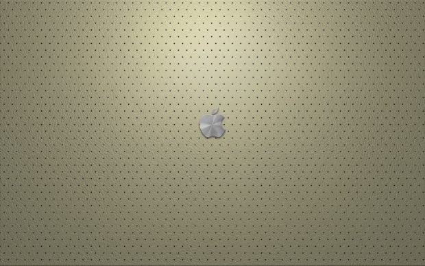 Leather Apple Desktop Wallpaper.