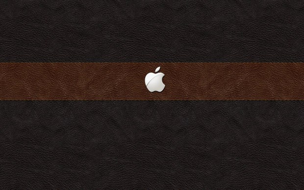 Leather Apple Wallpaper Download Free.
