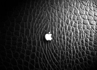 Leather Apple Wallpaper HD.