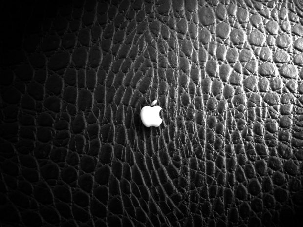 Leather Apple Wallpaper HD.