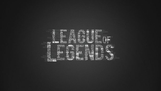 Legends league typography logo lol wallpaper.