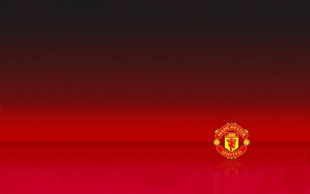 Logo manchester united wallpaper simple.