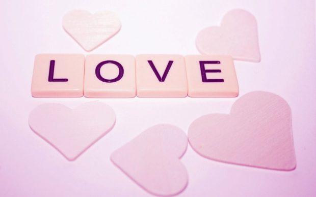 Love Pink Wallpaper HD For Desktop.