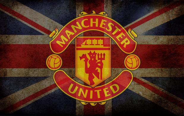 Manchester United In Flag English Wallpaper HD.