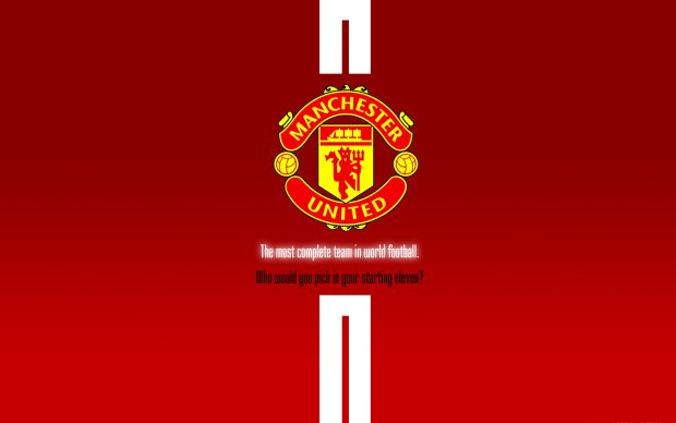 Manchester united logo wallpaper download.