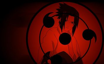 Mangekyou Sharingan HD Background.