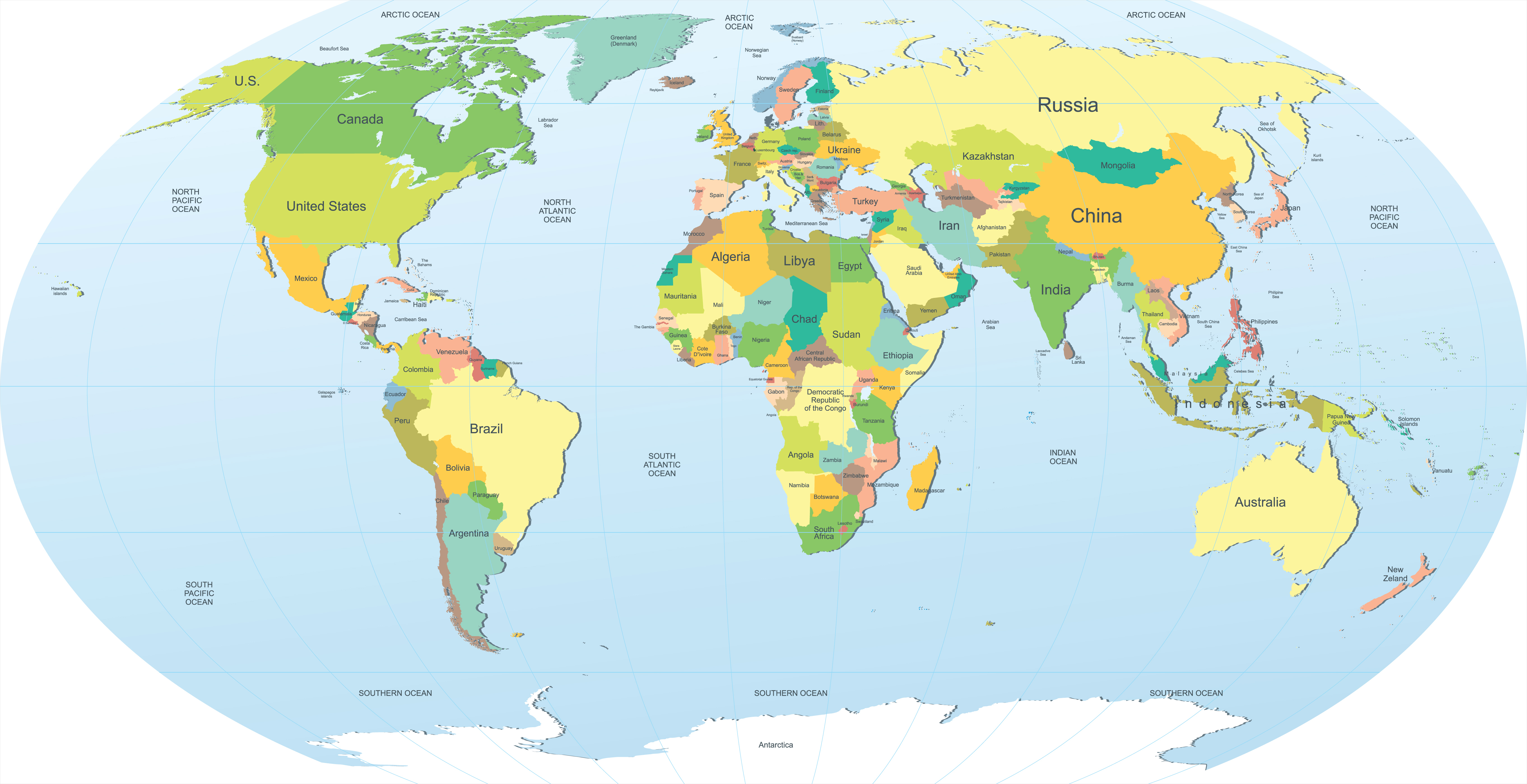 HD Wallpapers World Map | PixelsTalk.Net