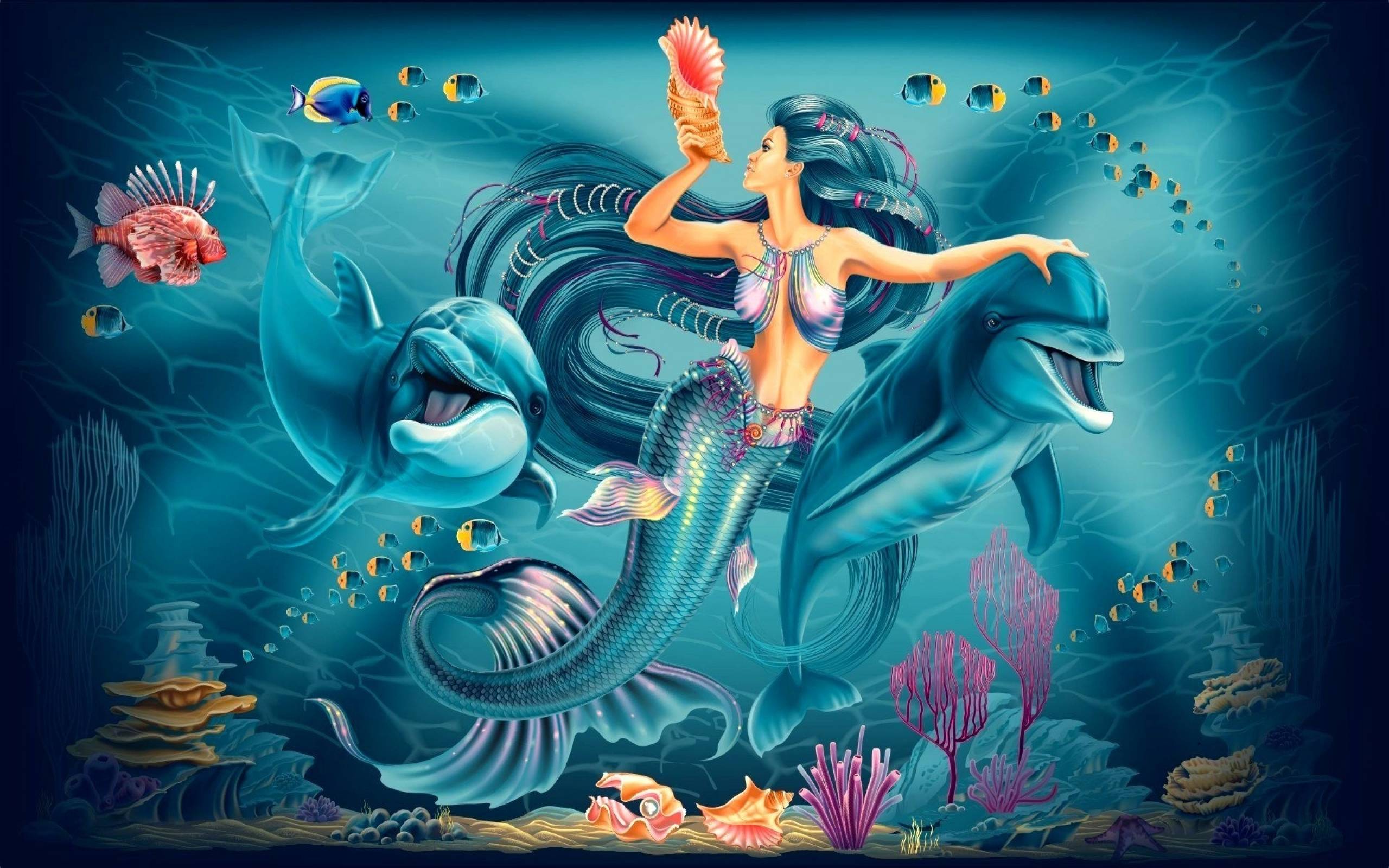 фэнтези русалка графика рисунок fantasy mermaid graphics figure без смс