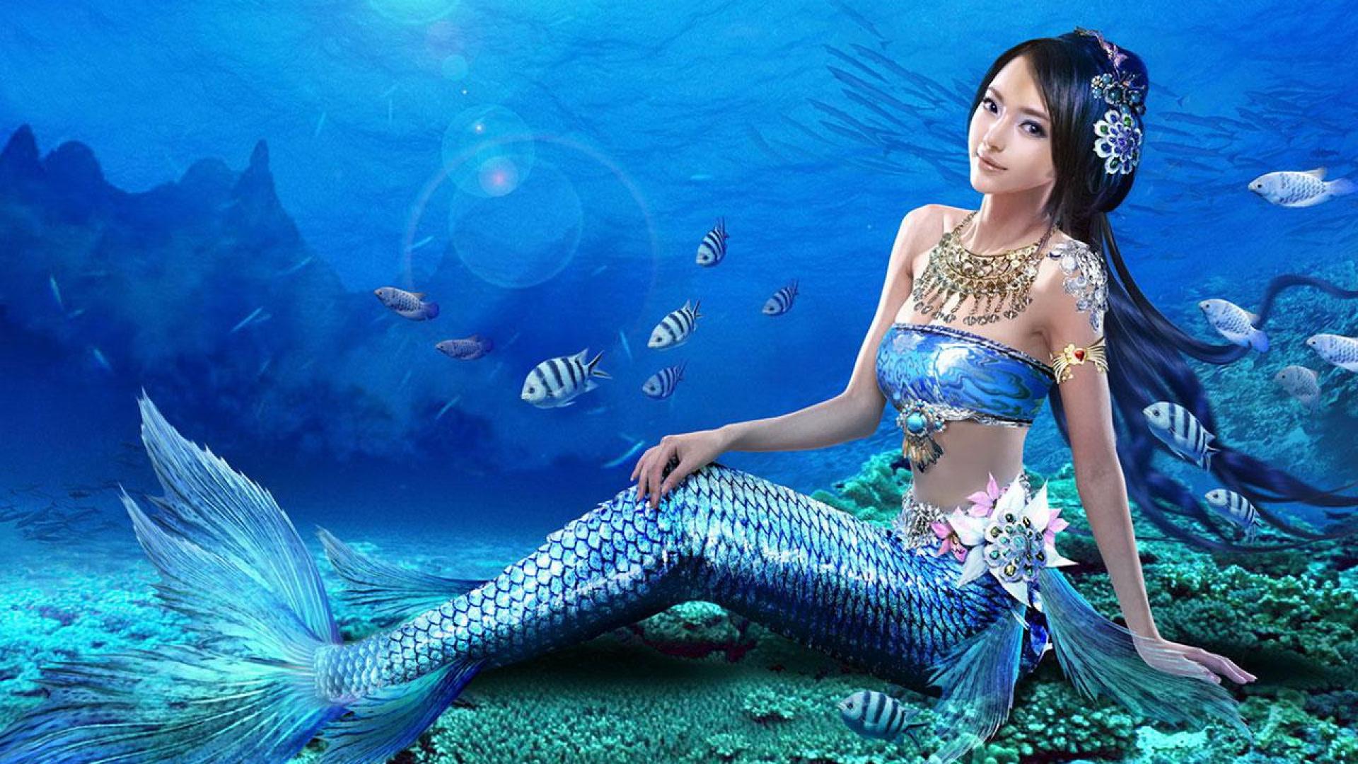 Mermaid HD wallpaper  creative and fantasy  Wallpaper Better
