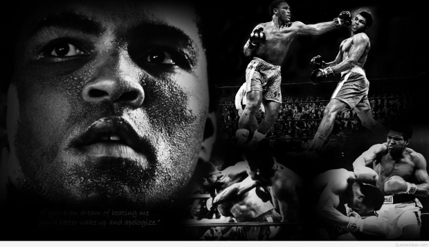 Muhammad Ali Quotes HD Background.