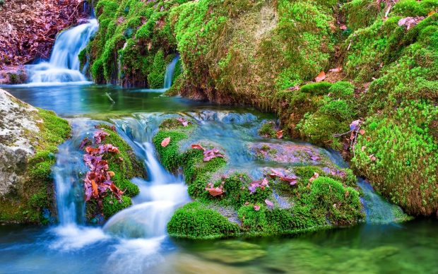 Nature waterfall wallpaper background hd wallpapers.