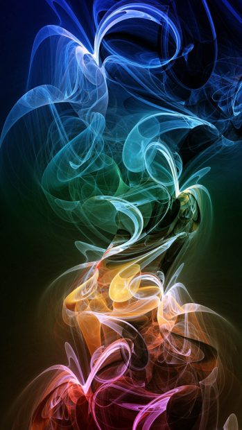 Neon smoke htc one wallpapers for mobile 1080x1920 hd.