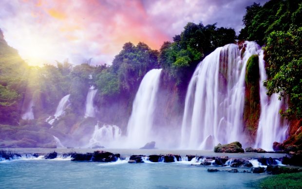 Nice and Beautiful Waterfall.