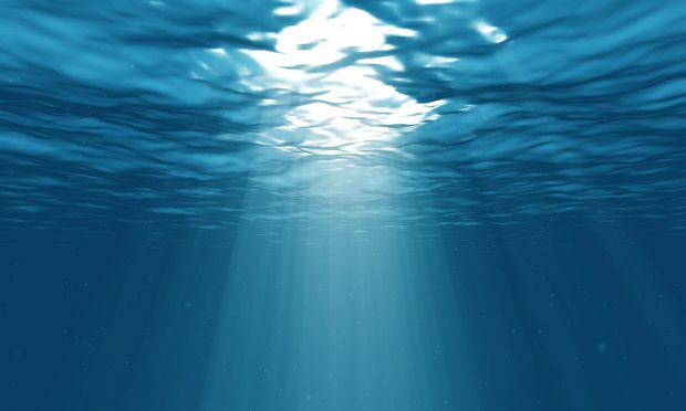 Ocean underwater light wallpaper hd.